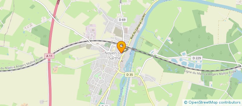 localisation de l'entreprise LES P'TITES MERVEILLES à NOYEN-SUR-SARTHE