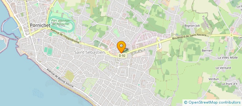 localisation de l'entreprise LES P'TITES PLUMES à PORNICHET