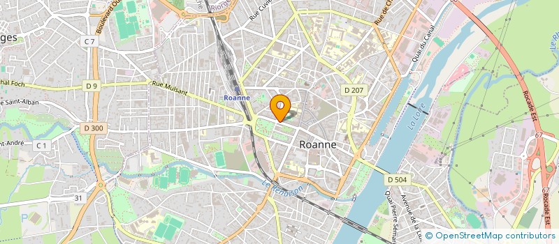 localisation de l'entreprise LES P'TITES POELES DANS LES GRANDES à ROANNE