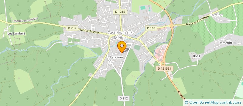 localisation de l'entreprise LES P TITES POMMES à CASTELNAU-DE-MEDOC