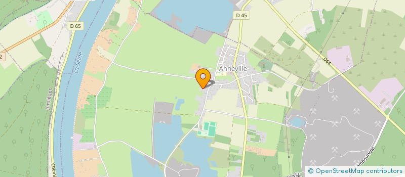 localisation de l'entreprise LES P'TITES POMMES DE LA PRESQU'ILE  ANNEVILLE-AMBOURVILLE