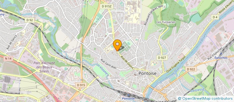 localisation de l'entreprise LES P'TITES ROBES BLANCHES  PONTOISE