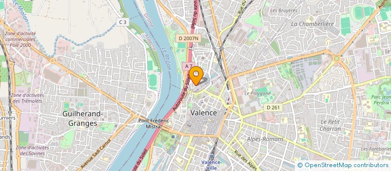 localisation de l'entreprise LES P'TITES SOIREES à BOURG-LES-VALENCE