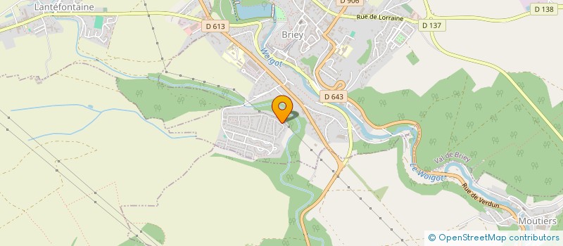 localisation de l'entreprise LES P'TITES TOQUES à VAL DE BRIEY