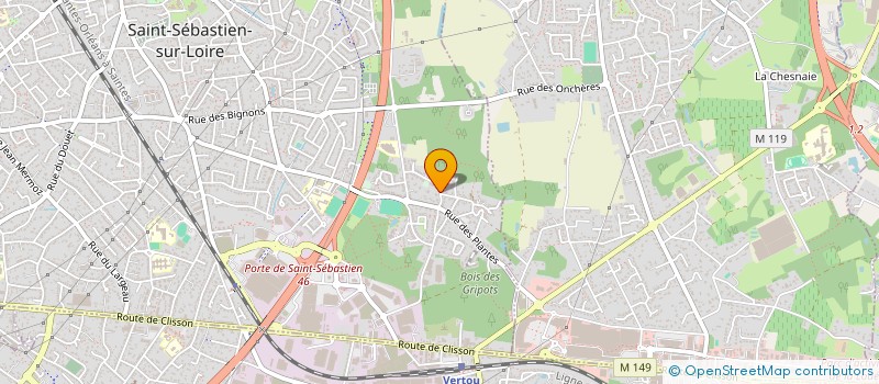 localisation de l'entreprise LES P'TITS à SAINT-SEBASTIEN-SUR-LOIRE