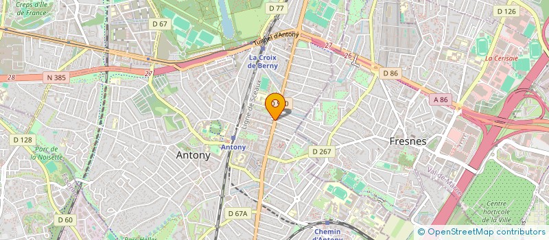 localisation de l'entreprise LES P'TITS ANGES à ANTONY
