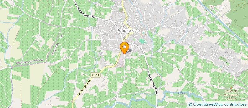 localisation de l'entreprise LES P'TITS APACHES  POURRIERES