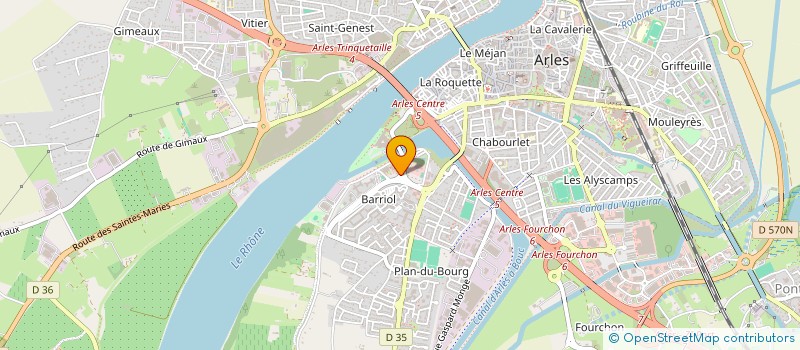 localisation de l'entreprise LES P'TITS ARLESIENS à ARLES