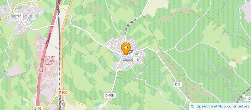 localisation de l'entreprise LES P'TITS ARTISTES à SAINT-JEAN-LASSEILLE