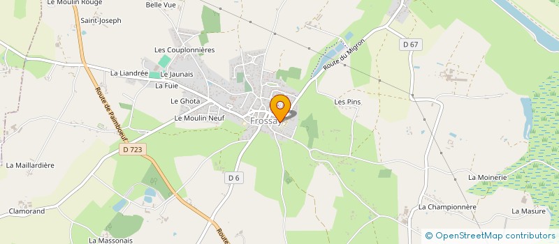 localisation de l'entreprise LES P TITS AVIATEURS à FROSSAY