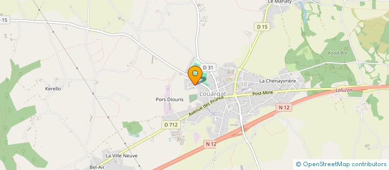 localisation de l'entreprise LES P'TITS BABADINS DE LOUARGAT  LOUARGAT