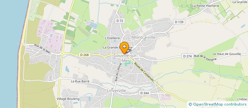 localisation de l'entreprise LES P'TITS BAIGNEURS à GOUVILLE-SUR-MER