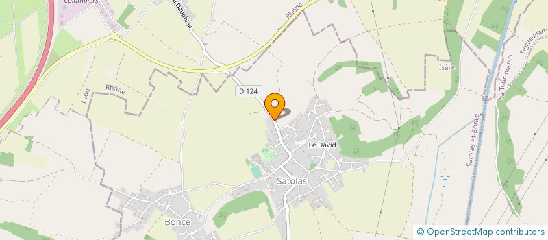 localisation de l'entreprise LES P'TITS BALADINS  SATOLAS-ET-BONCE