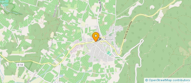 localisation de l'entreprise LES P'TITS BONHEURS  VILLES-SUR-AUZON