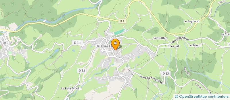 localisation de l'entreprise LES P'TITS BOSS  BUSSIERES