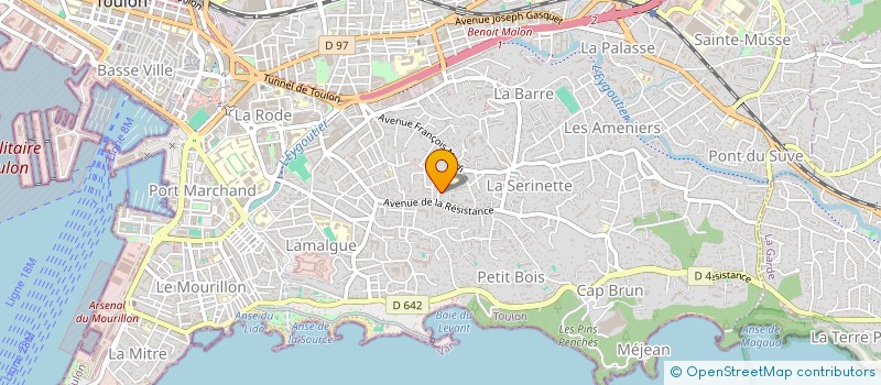 localisation de l'entreprise LES P'TITS BOUCANS à TOULON