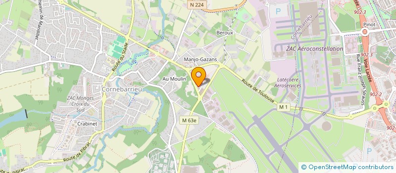 localisation de l'entreprise LES P'TITS BOUCHONS à CORNEBARRIEU