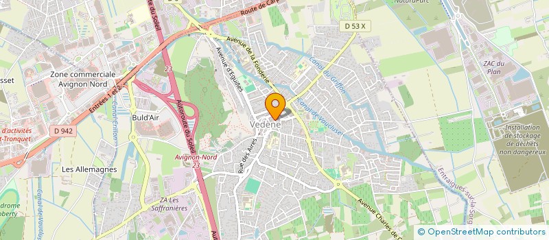 localisation de l'entreprise LES P'TITS BOUCHONS  VEDENE