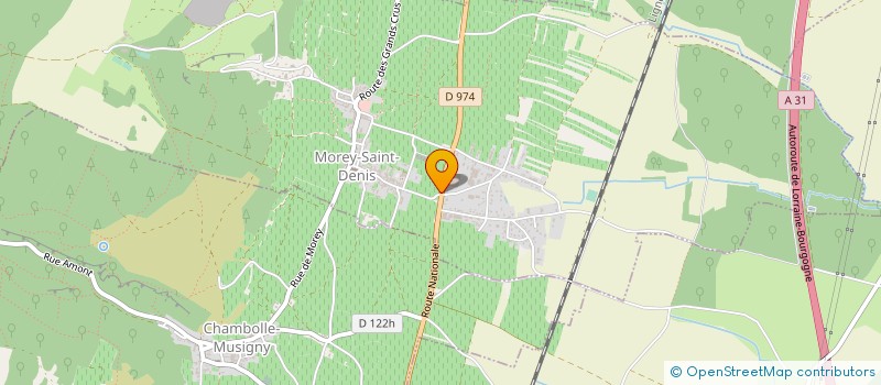 localisation de l'entreprise LES P'TITS BOUCHONS DE CHAMBOLLE  CHAMBOLLE-MUSIGNY