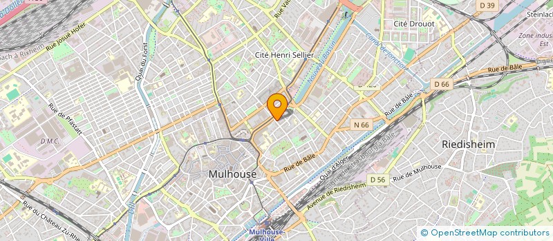 localisation de l'entreprise LES P'TITS BOULOTS  MULHOUSE