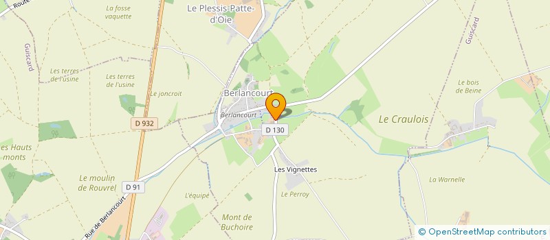 localisation de l'entreprise LES P'TITS BOUTS  BERLANCOURT