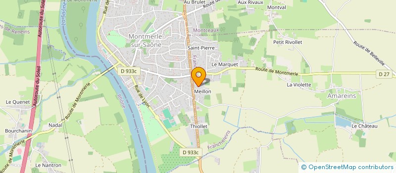 localisation de l'entreprise LES P'TITS BOUTS D'AIN  FRANCHELEINS