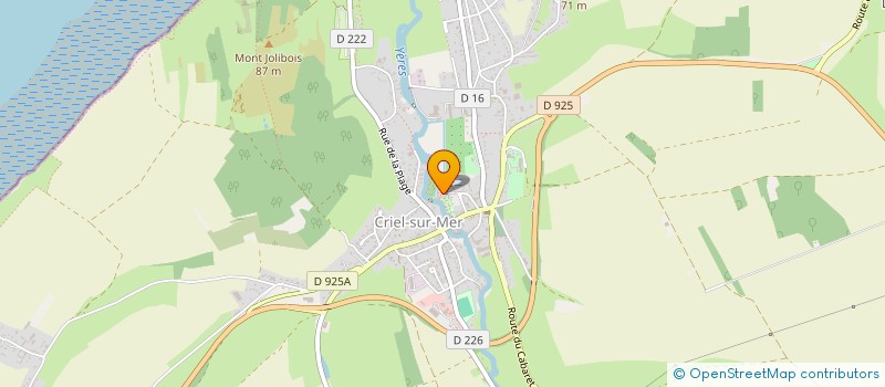 localisation de l'entreprise LES P'TITS BOUTS DE L'YERES  CRIEL-SUR-MER