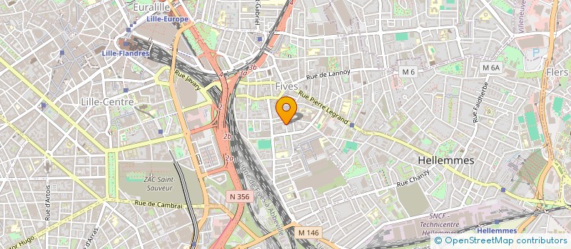 localisation de l'entreprise LES P'TITS BRAS à LILLE