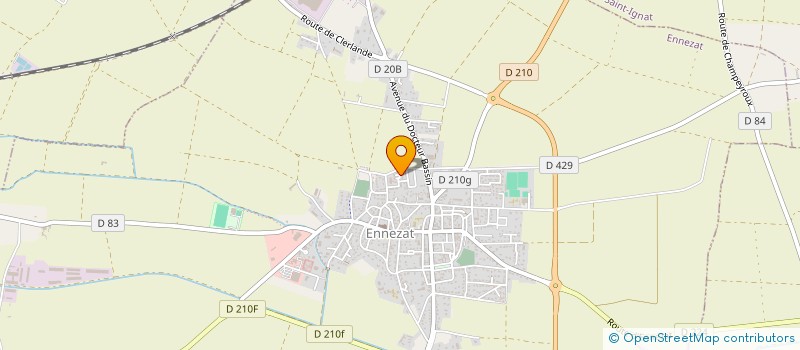 localisation de l'entreprise LES P'TITS CAILLOUX à ENNEZAT