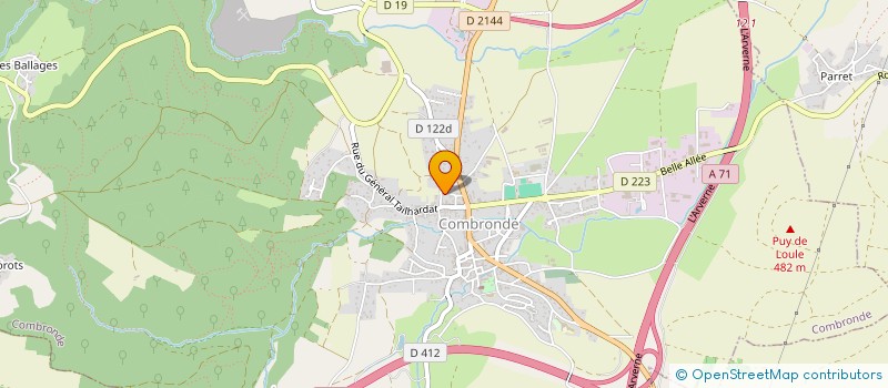 localisation de l'entreprise LES P'TITS CANOUX  COMBRONDE