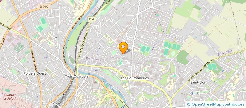 localisation de l'entreprise LES P'TITS CASTORS à BUXEROLLES