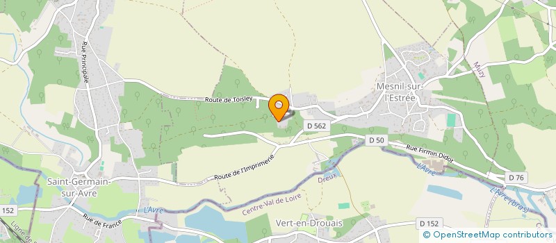 localisation de l'entreprise LES P'TITS CAVALIERS D'A.L.I.C.E (AGIR LIBREMENT ET INCONDITIONELLEMENT POUR LES CAVALIERS ET LES EQUIDES)  MESNIL-SUR-L'ESTREE