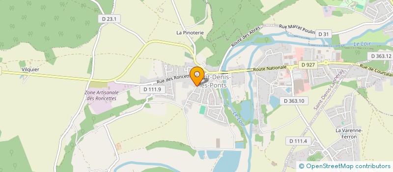 localisation de l'entreprise LES P'TITS CHATONS'DUN à SAINT-DENIS-LANNERAY