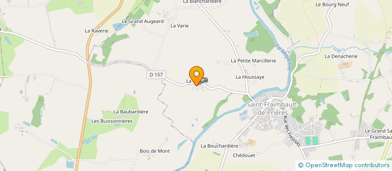 localisation de l'entreprise LES P'TITS CLOWNS  SAINT-FRAIMBAULT-DE-PRIERES