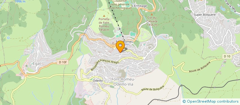 localisation de l'entreprise LES P'TITS COCONS  FONT-ROMEU-ODEILLO-VIA