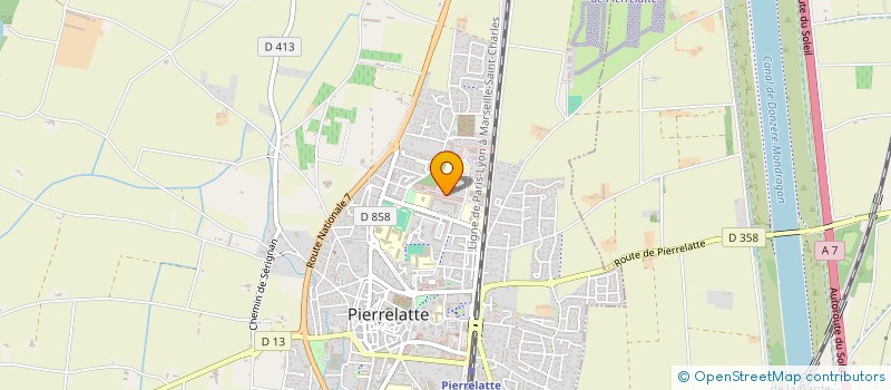 localisation de l'entreprise LES P'TITS COEURS BLEUS  PIERRELATTE