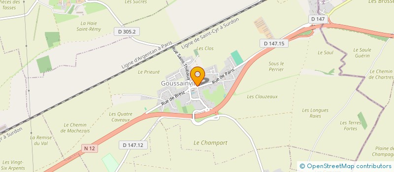 localisation de l'entreprise LES P'TITS COSTAUDS à GOUSSAINVILLE