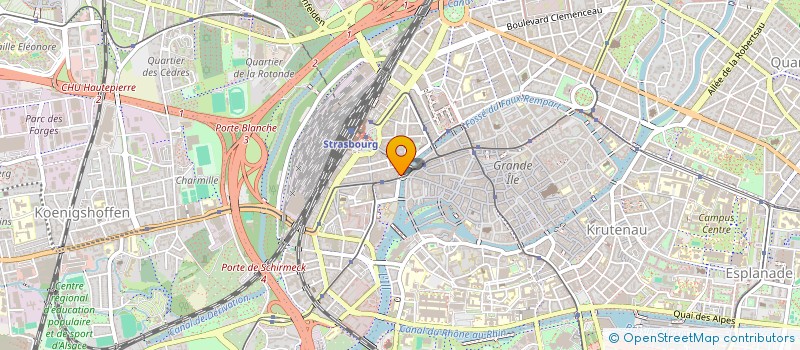 localisation de l'entreprise LES P'TITS COURAGEUX à STRASBOURG