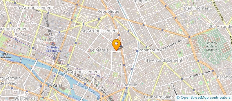 localisation de l'entreprise LES P'TITS CRACKS à PARIS