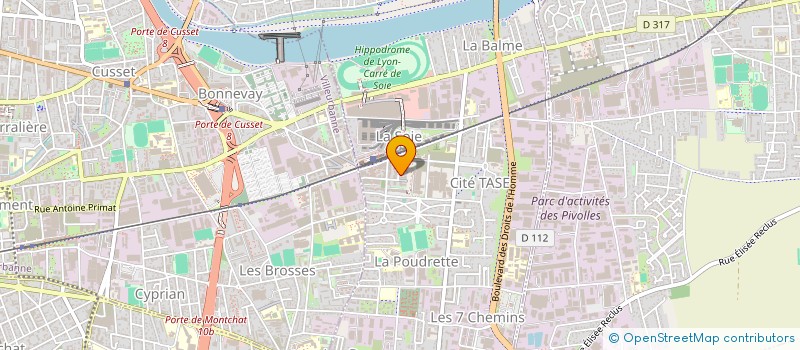 localisation de l'entreprise LES P'TITS CROIZAT  VAULX-EN-VELIN