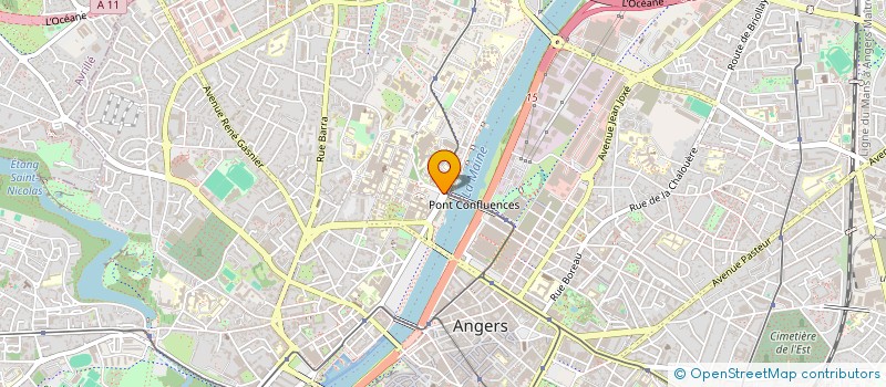 localisation de l'entreprise LES P'TITS DOUDOUS ANGEVINS à ANGERS