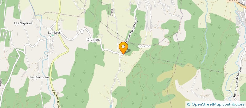 localisation de l'entreprise LES P'TITS DOUDOUS CRESTOIS  DIVAJEU