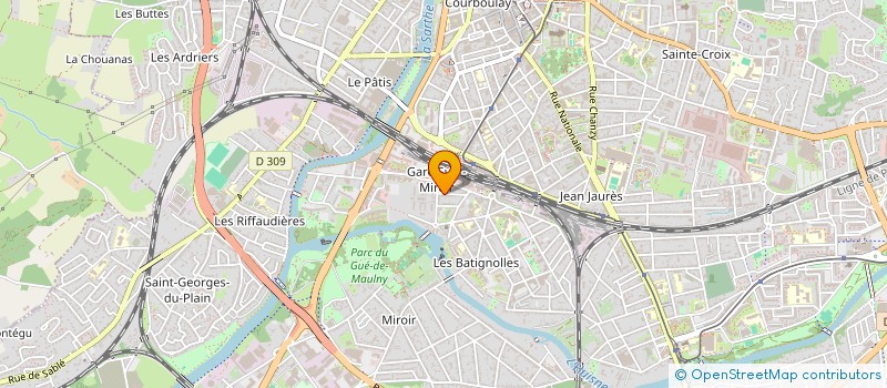 localisation de l'entreprise LES P'TITS DOUDOUS D'ALIENOR  LE MANS
