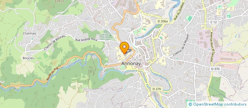 localisation de l'entreprise LES P'TITS DOUDOUS D'ANNONAY à ANNONAY