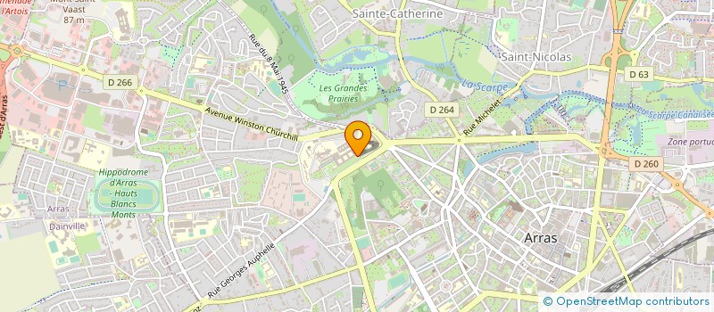 localisation de l'entreprise LES P'TITS DOUDOUS D'ARRAS à ARRAS