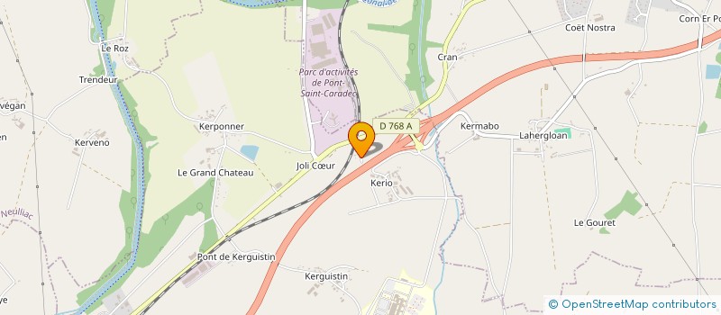 localisation de l'entreprise LES P'TITS DOUDOUS DE GUERLEDAN à NOYAL-PONTIVY