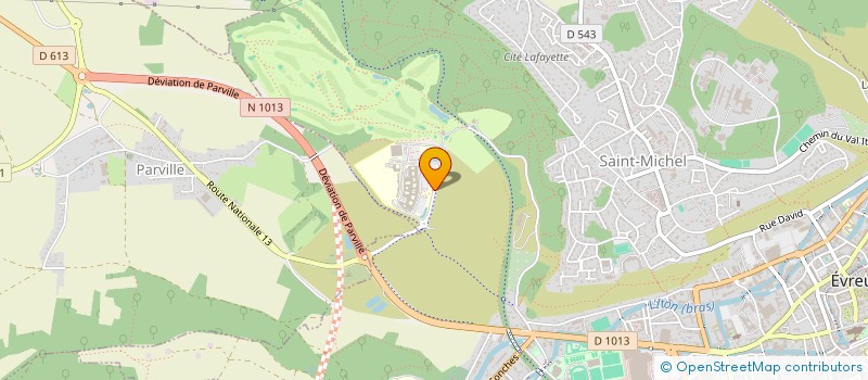 localisation de l'entreprise LES P'TITS DOUDOUS DE L'EURE à EVREUX