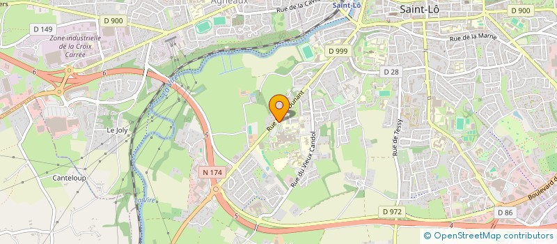 localisation de l'entreprise LES P'TITS DOUDOUS DE SAINT LO - COUTANCES  SAINT-LO