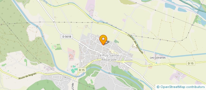 localisation de l'entreprise LES P'TITS DOUDOUS DU CHIAP  LE PUY-SAINTE-REPARADE