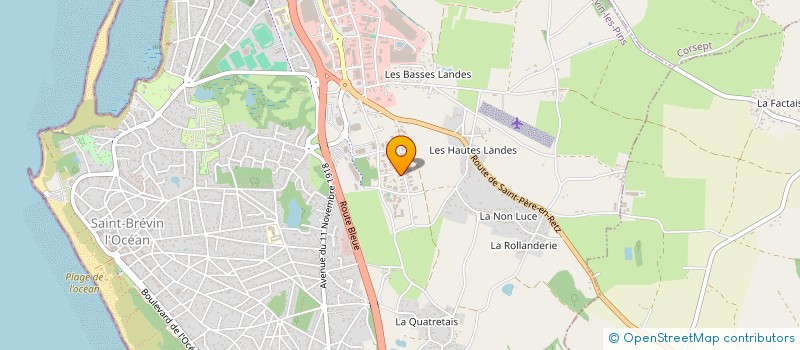 localisation de l'entreprise LES P'TITS DOUDOUS DU PAYS DE RETZ à SAINT-BREVIN-LES-PINS